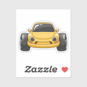 Cartoon Yellow Toon Car