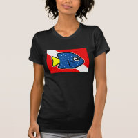Cartoon Yellowtail Damselfish Dive Flag