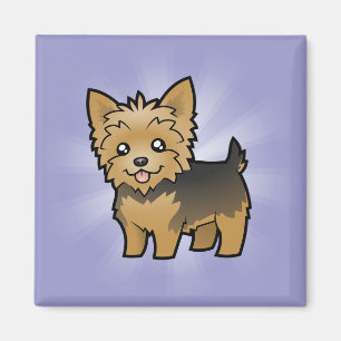 Cartoon Yorkshire Terrier (short hair no bow) Magnet