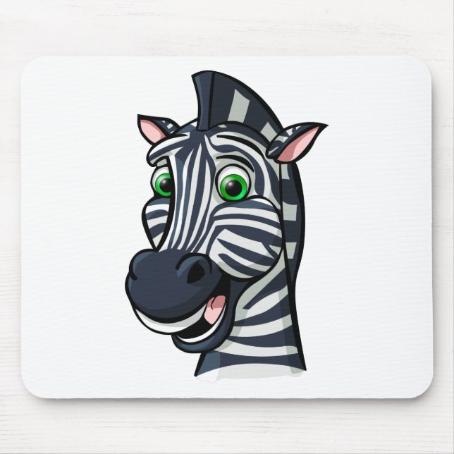 Cartoon Zebra Mouse Pad (Front)