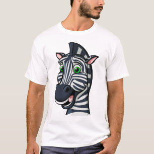 Cartoon Zebra T-Shirt