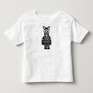 Cartoon Zebra Toddler T-shirt