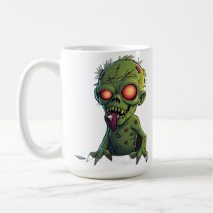 Cartoon Zombie with Tongue Out Coffee Mug