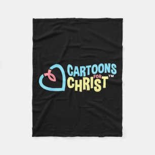 Cartoons For Christ - Christian, Faith, Jesus, Rel Fleece Blanket