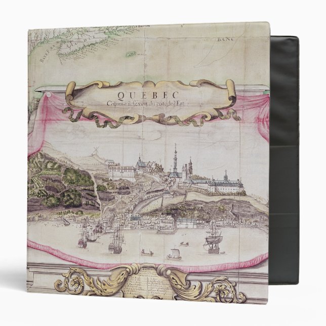 Cartouche of Quebec Binder (Front/Inside)
