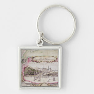 Cartouche of Quebec Keychain
