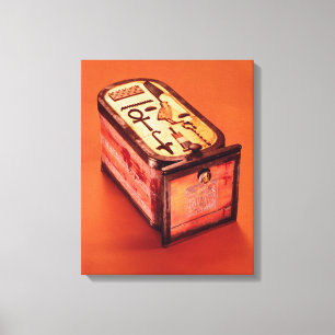 Cartouche-shaped box canvas print
