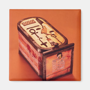 Cartouche-shaped box magnet