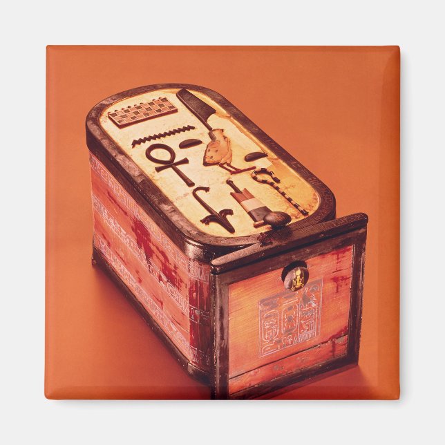 Cartouche-shaped box magnet (Front)