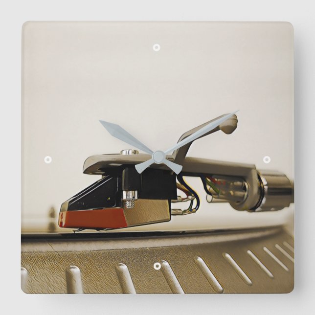 Cartridge macro shot - square wall clock (Front)