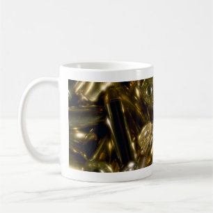 Cartridges, mixed .44 and .357 magnums in random p coffee mug
