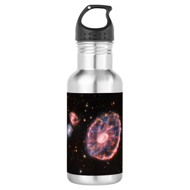 Cartwheel Galaxy, James Webb Space Telescope 532 Ml Water Bottle (Front)