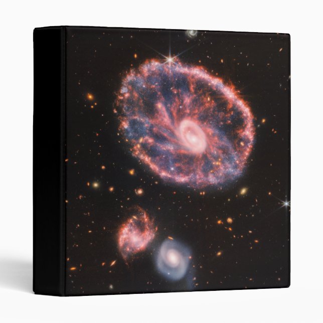 Cartwheel Galaxy, James Webb Space Telescope Binder (Front/Spine)