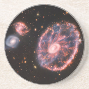 Cartwheel Galaxy, James Webb Space Telescope Coaster