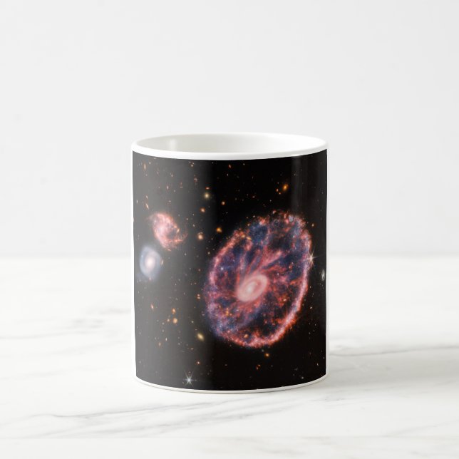 Cartwheel Galaxy, James Webb Space Telescope Coffee Mug (Center)