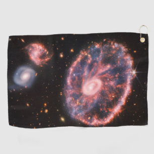 Cartwheel Galaxy, James Webb Space Telescope Golf Towel