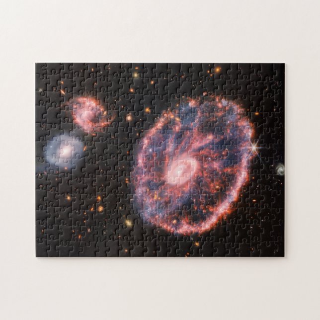 Cartwheel Galaxy, James Webb Space Telescope Jigsaw Puzzle (Horizontal)