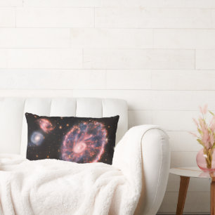 Cartwheel Galaxy, James Webb Space Telescope Lumbar Pillow