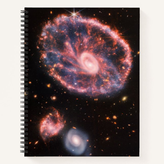 Cartwheel Galaxy, James Webb Space Telescope Notebook (Front)