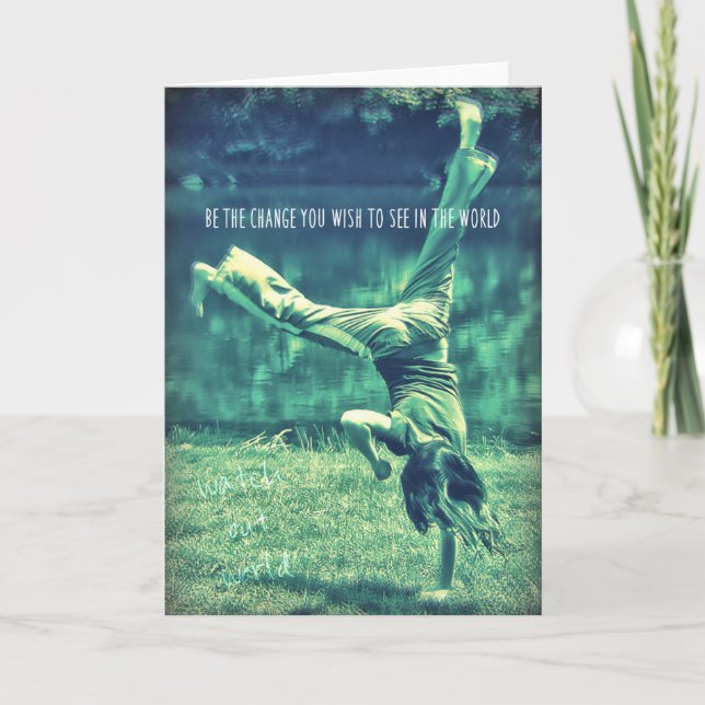 CARTWHEEL Greeting Card (Front)