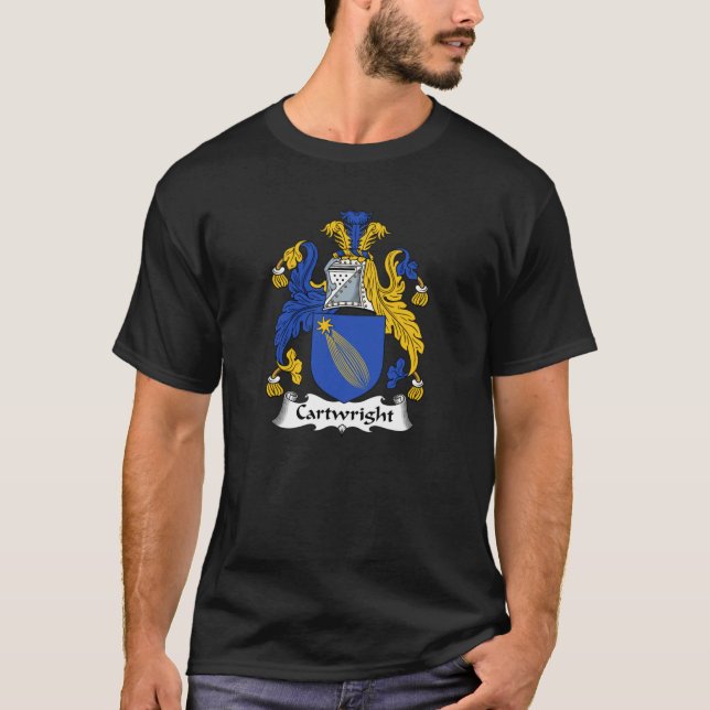 Cartwright Coat of Arms  Cartwright Family Crest T-Shirt (Front)