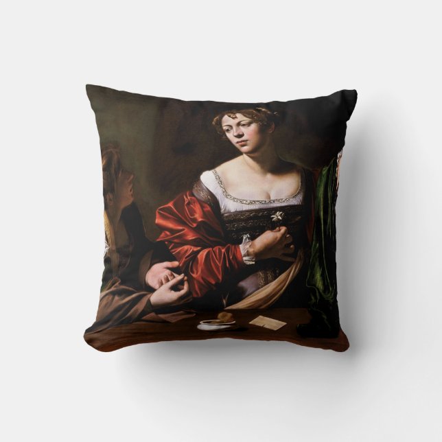 Carvaggio Art Work Throw Pillow (Front)