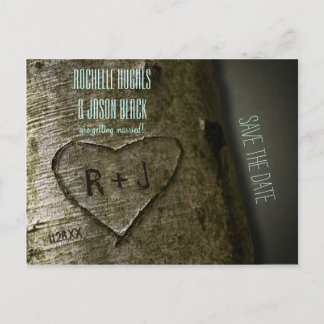 Carve d'arbre rustique — Enregistrer la carte post