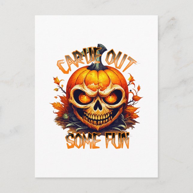 Carve Out Some Fun Postcard (Front)