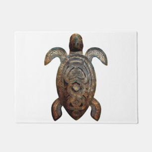 Carved Artistic Sea Turtle Doormat