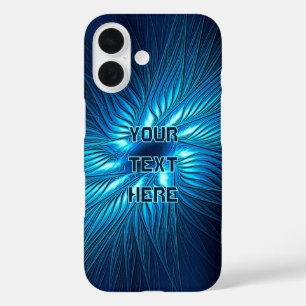 Carved Blue Star iPhone 16 Case