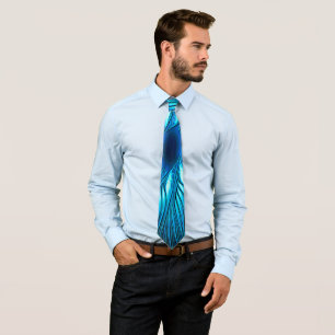 Carved Blue Star Tie