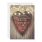 carved heart string lights wooden wedding invites