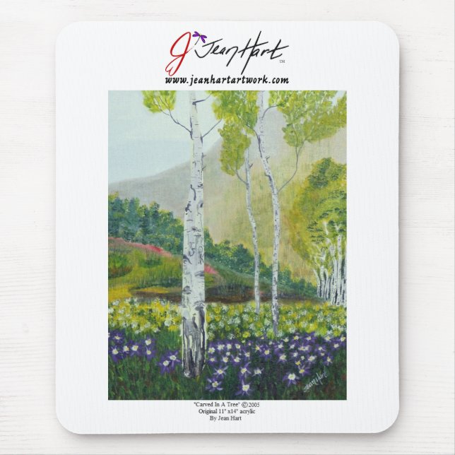 "Carved In A Tree" Mouse Pad (Front)