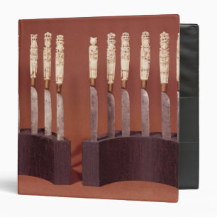 Carved Knife Handles Showing English Monarchs Binder