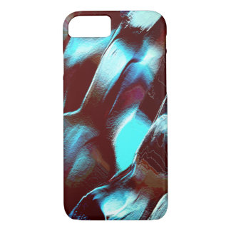 Carved of matte metal, in brown to cyan gradient Case-Mate iPhone case