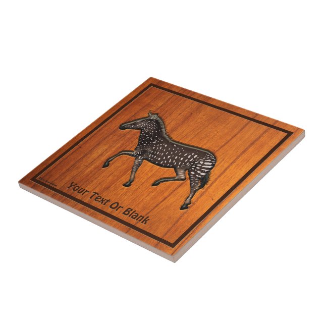 Carved Polka Dot Zebra Tile (Side)