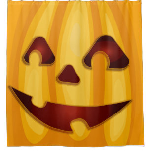 Carved pumpkin smiling Halloween design