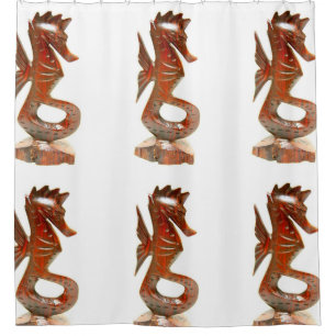 Carved seahorse pattern
