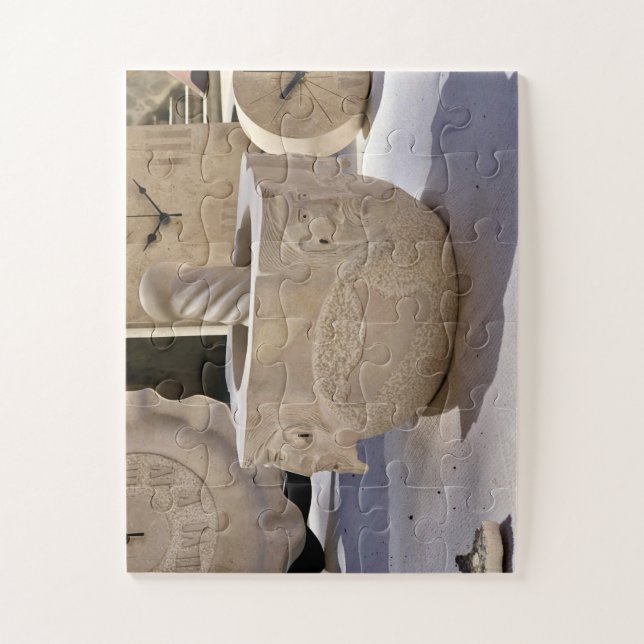 Carved Stone Mortar | Noto’s Artisan Legacy Jigsaw Puzzle (Vertical)