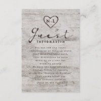 Carved Sweethearts Rustic Tree Wedding Information