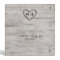 Carved Sweethearts Rustic Tree Wedding Photo Album