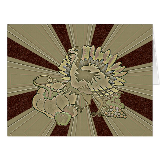 Carved Thanksgiving Turkey - (Front Horizontal)