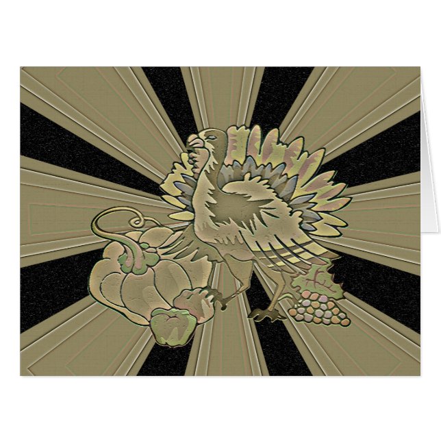 Carved Thanksgiving Turkey - (Front Horizontal)