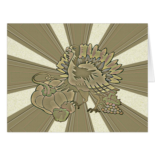 Carved Thanksgiving Turkey - (Front Horizontal)