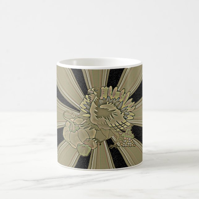 Carved Thanksgiving Turkey - Coffee Mug (Center)