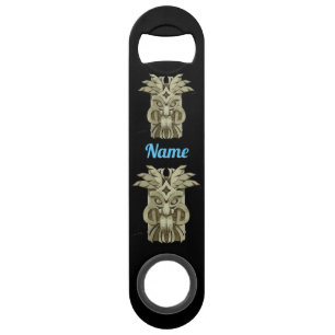 Carved Tiki Sculpture Thunder Bar Key