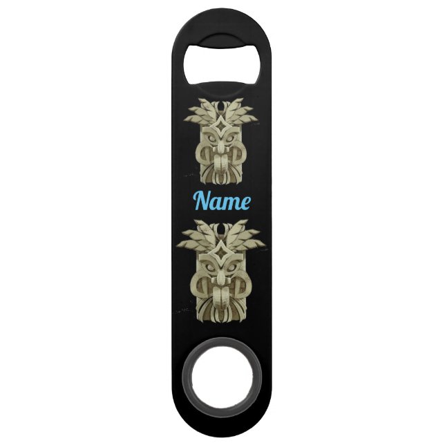 Carved Tiki Sculpture Thunder Bar Key (Front)