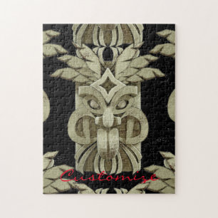 Carved Tiki Sculpture Thunder  Jigsaw Puzzle