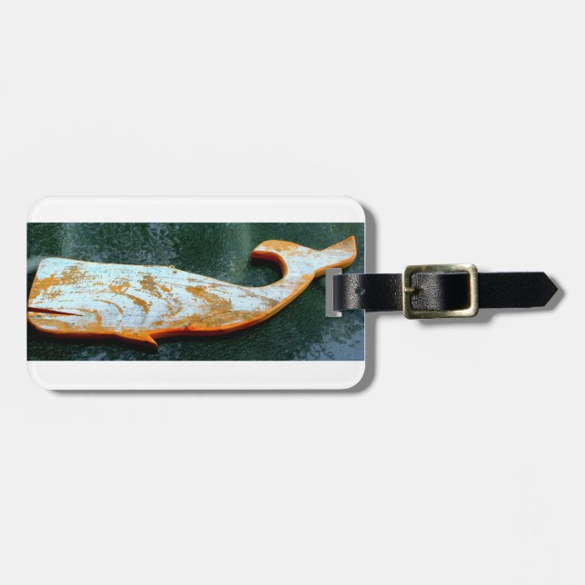 carved whale tag (Front Horizontal)