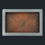 Carved Wood Shema Yisrael Belt Buckle<br><div class="desc">A digital rendering of Hebrew text reading "Shema Yisrael" (Hear O Israel!) on a "carved" wooden fractal background pattern. "Shema Yisrael" are the first words of the most important Jewish prayer. The first verse encapsulates the monotheistic essence of Judaism: "Hear, O Israel: the Lord is our God, the Lord is...</div>